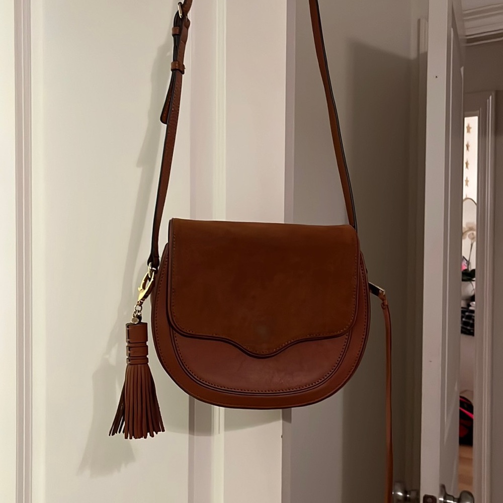 Tan cross body bag